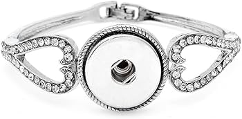 Amazon.com: Lovglisten Adjustable Snap Charms Bracelets Metal Snap